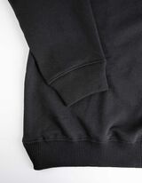 bluza z kapturem - obniżona linia ramion - czarny