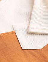 T-shirt - Kleur blokkering - oranje