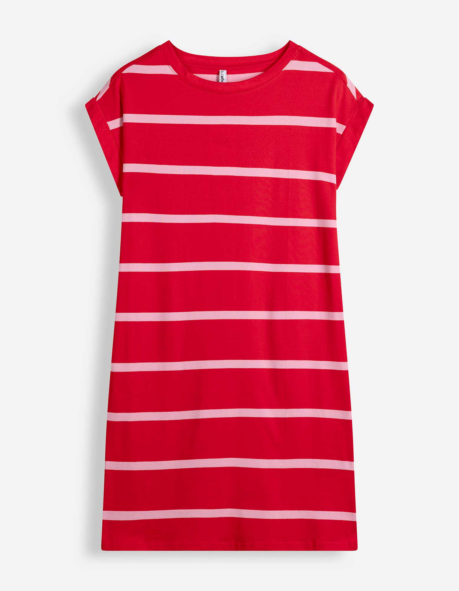 Robe t-shirt - Coupe droite - Rouge