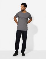 T-Shirt - einfarbig - dunkelgrau