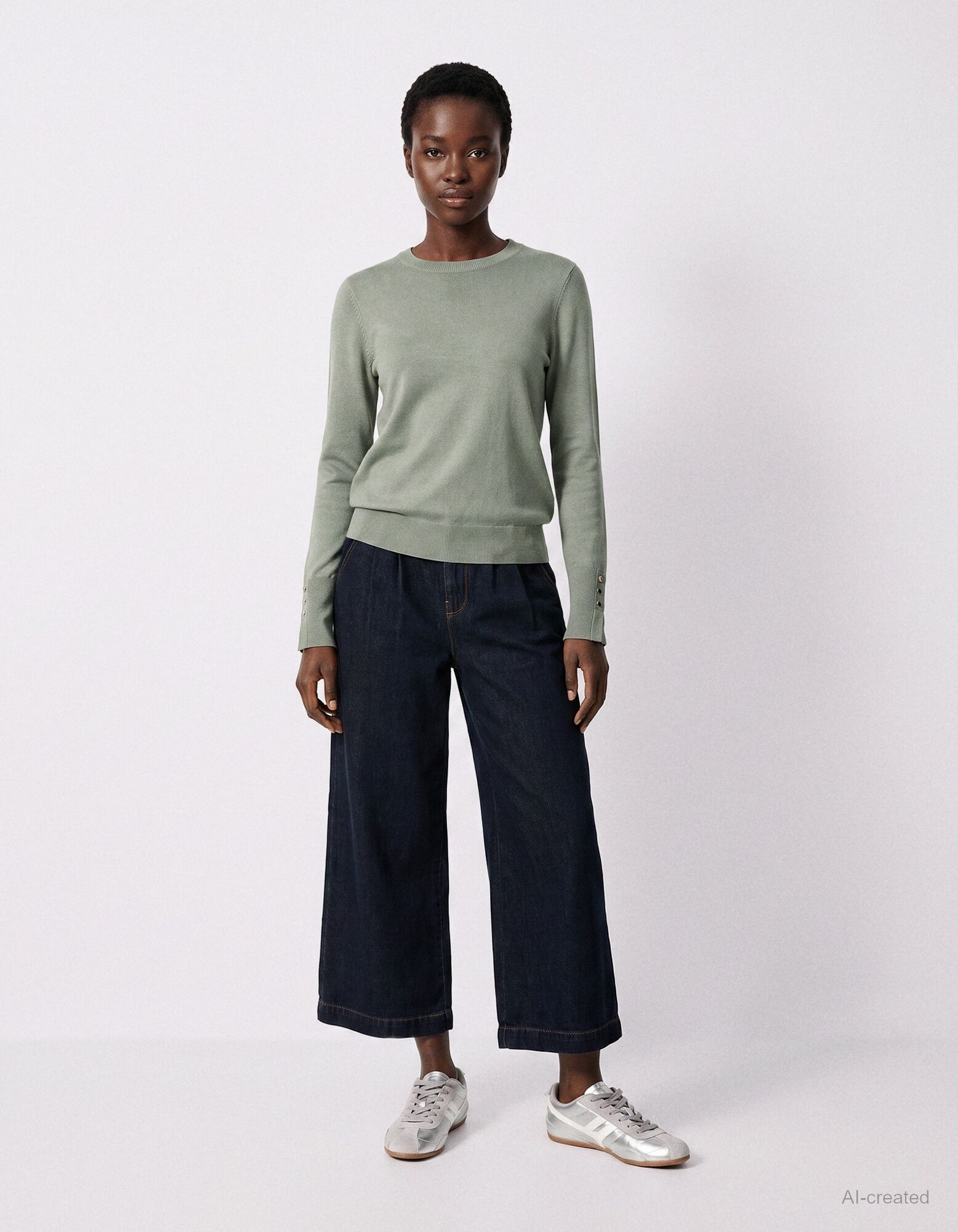 Strickpullover - Khaki
