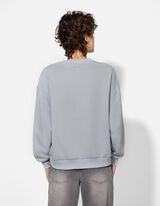 Sweatshirt - Frontprint - hellblau