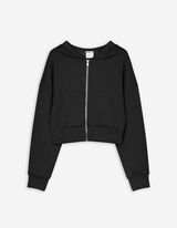 Sweatshirt - Effen - zwart