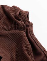 Bikinislip - Strukturiertes Material - braun