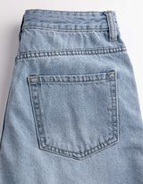 Jeansshorts - Mom Fit - hellblau