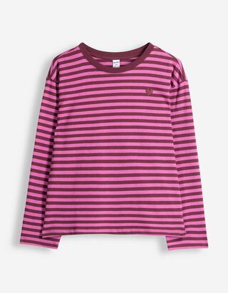 Langarmshirt - Loose Fit - Beere