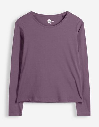 Langarmshirt - Baumwolle - Pink