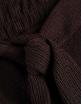 Hlače - Balonastega kroja - temno rjava