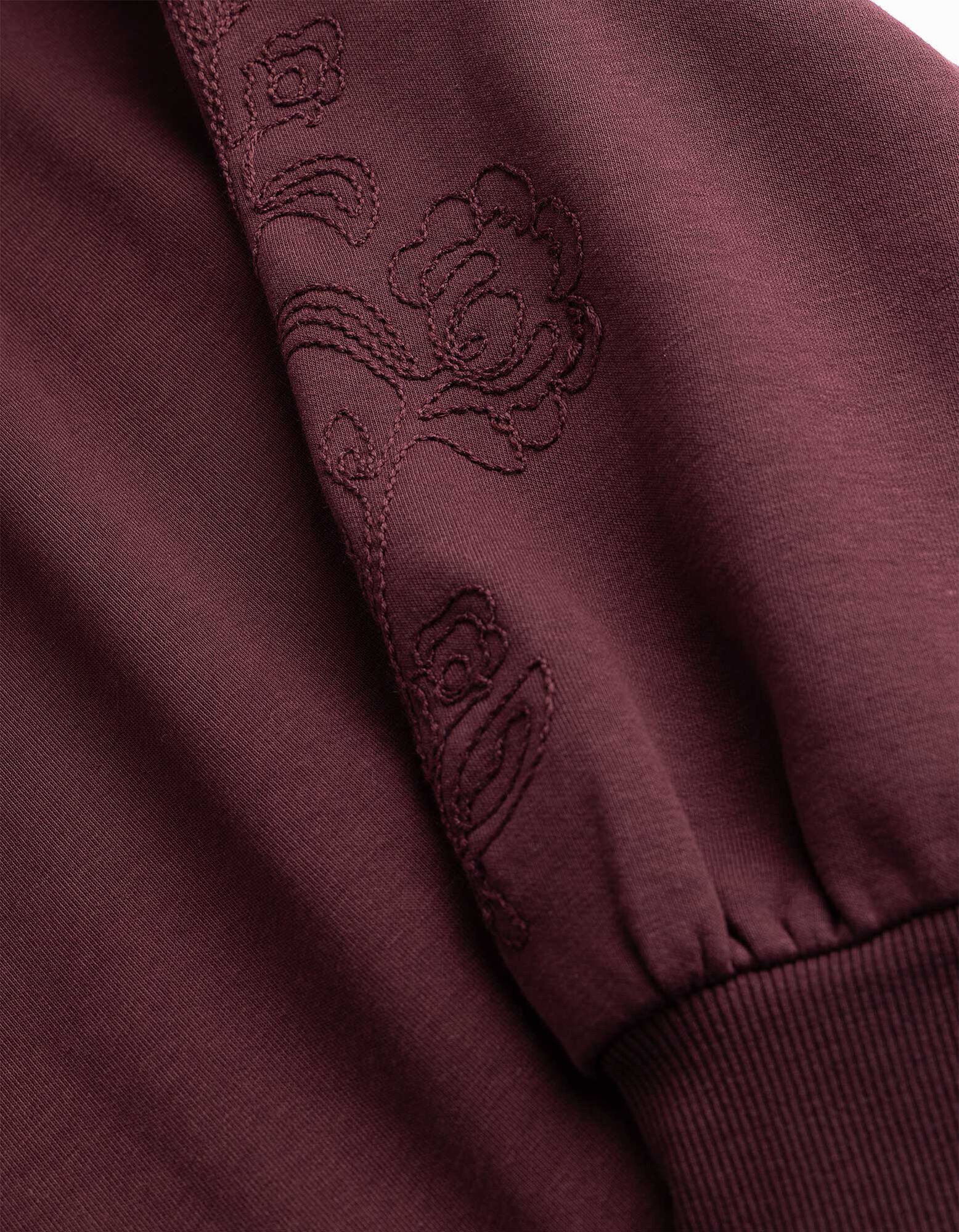 Sweatshirt - Ballon&auml;rmel - Lila
