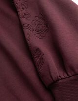 Sweatshirt - Ballon&auml;rmel - Lila