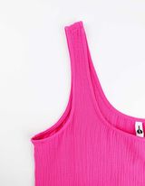 Abito svasato - Mussola - rosa fucsia