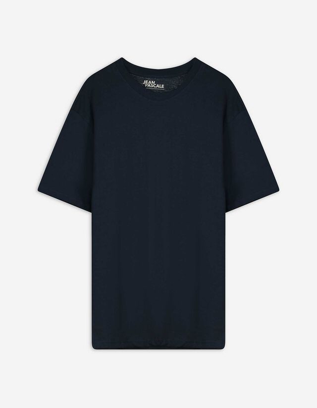 Tricou - Oversized Fit - Albastru inchis