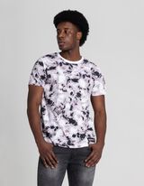 T-s&auml;rk - allover-mustriga - helehall