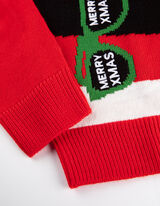 Pullover en tricot - Le jour de Noël - Rouge