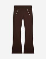 Hose - Flared Fit - dunkelbraun