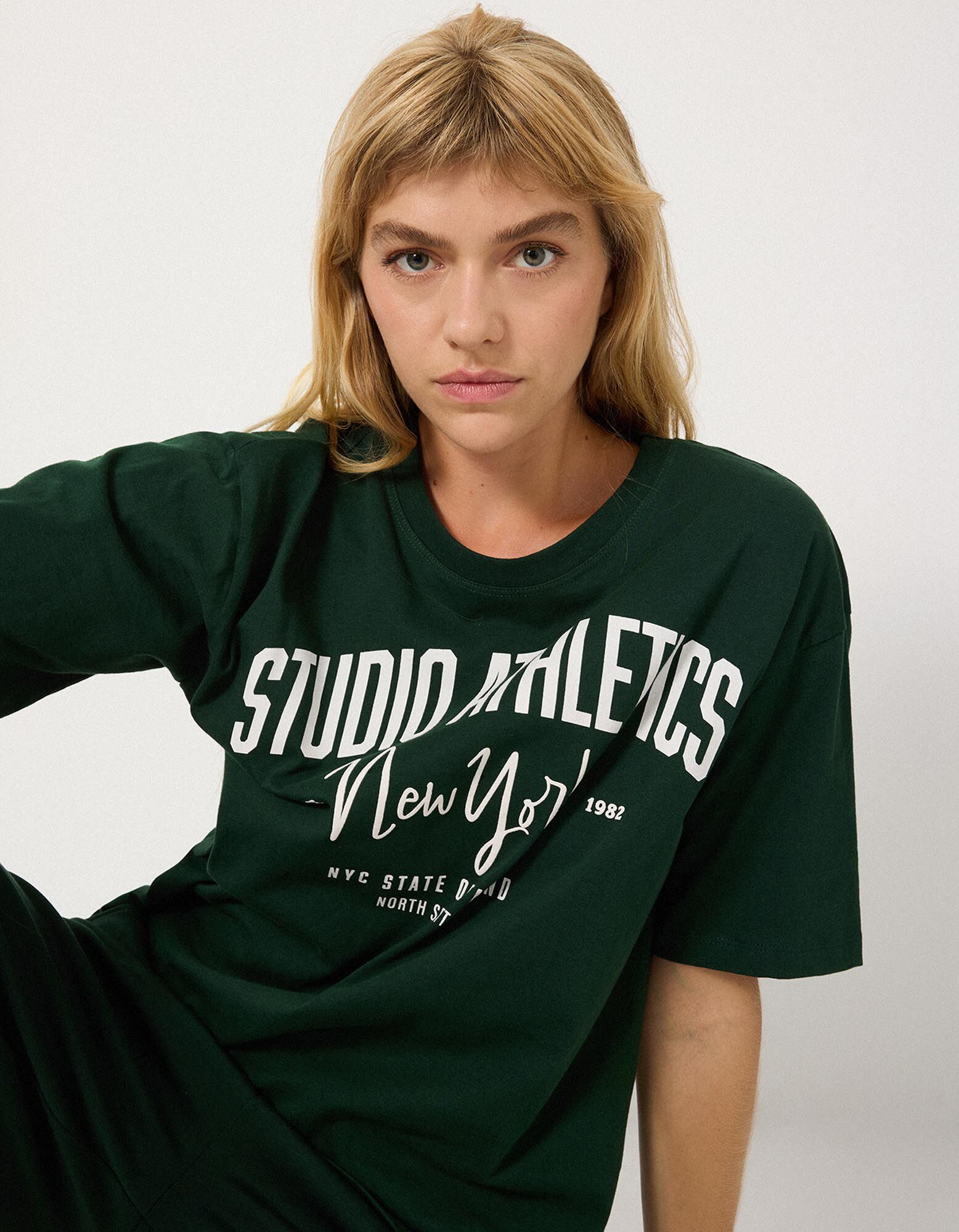 T-shirt - Katoen - Kaki