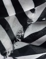 Tuch - Zebramuster - weiß