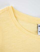 Komplet košulja i haljina - Rukavi s volanima - svijetlo zuta