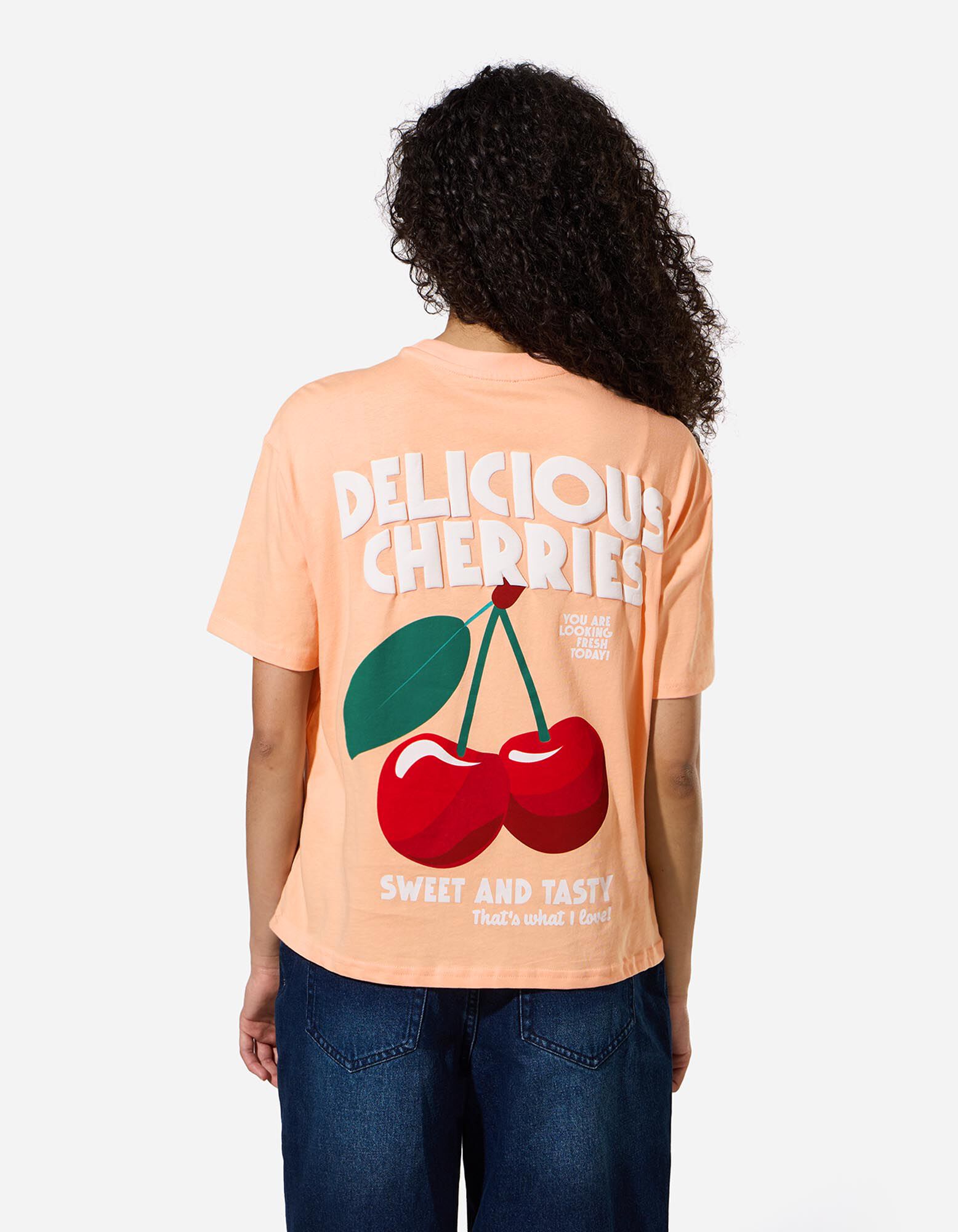 T-Shirt - Print - Orange