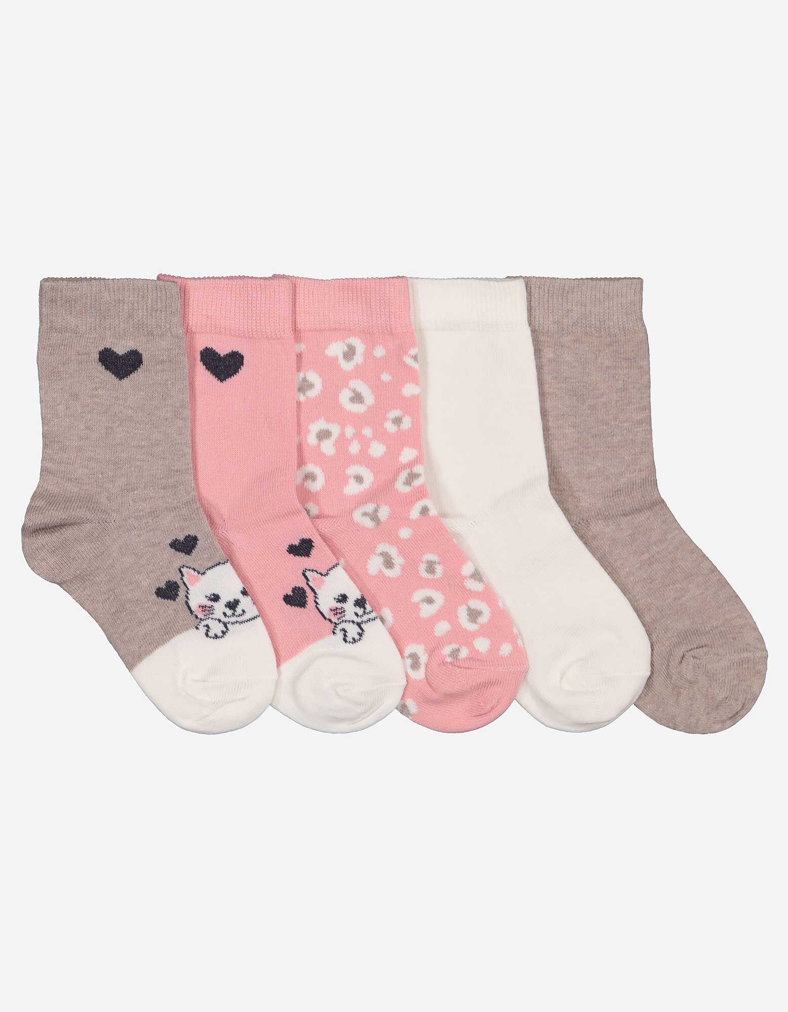 Chaussettes - Lot de 5 - Rose
