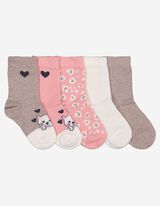 Chaussettes - Lot de 5 - Rose