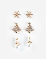 cercei - Pietricele decorative - Auriu