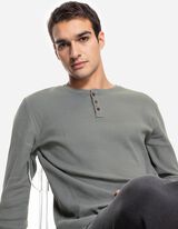 Majica dugih rukava - tamno-zelena