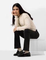 Cardigan - Maglia a trecce - Bianco sporco