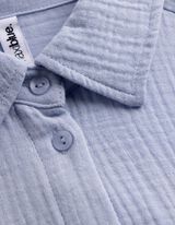 Bluse - Musselin - hellblau