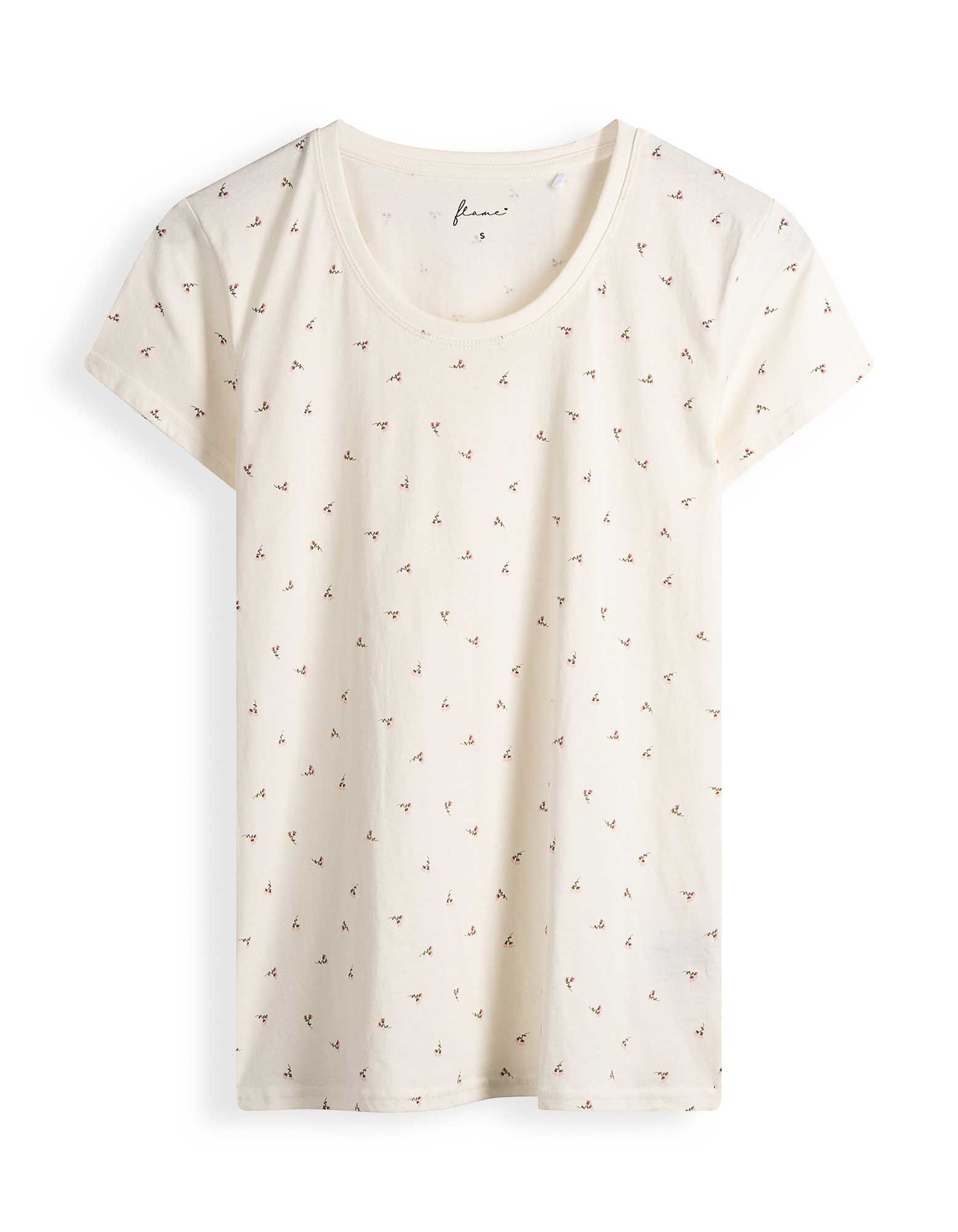 Pyjama Set aus Shirt und Shorts - Off-White