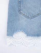 Short - Met kant - lichtblauw