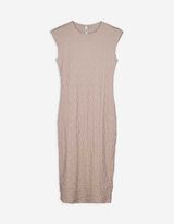 Jurk - Effen - beige