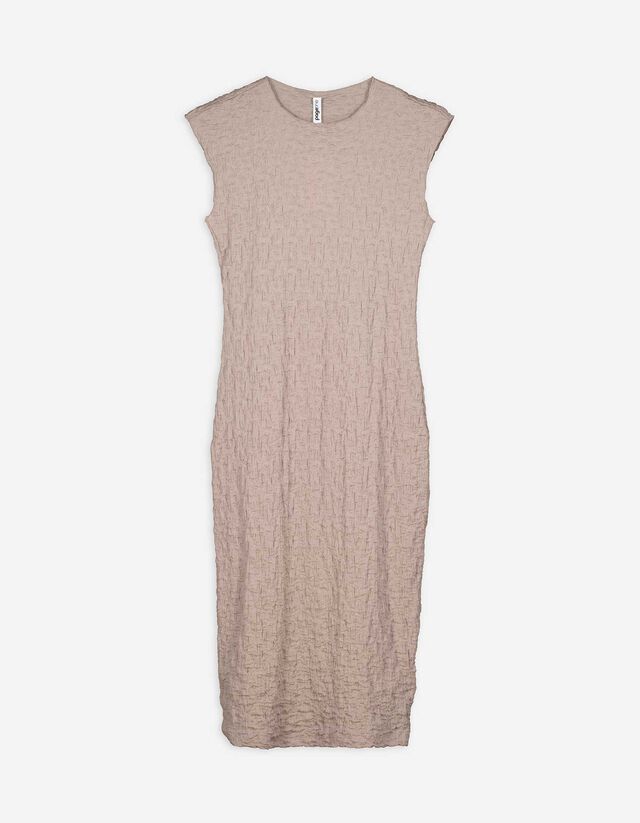 Jurk - Effen - beige