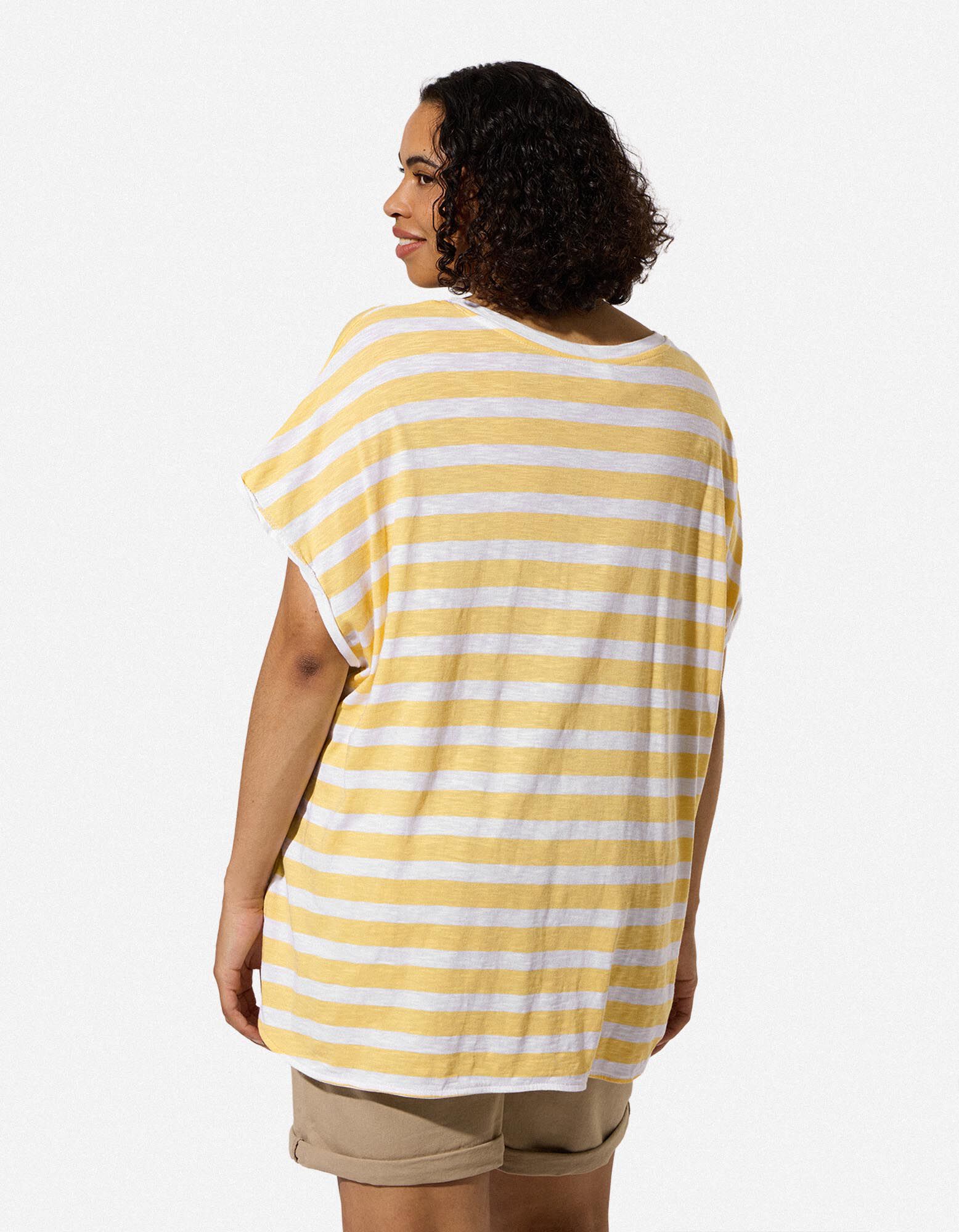 Shirt - Streifen - Lime