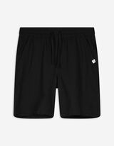Shorts - Streifen - schwarz