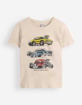 T-shirt - Impression avant - beige