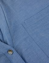 Blúzka - Náprsné vrecko - tmavomodra