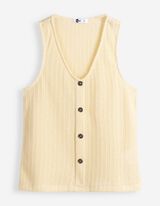 Stricktop - Knopfleiste - Gelb