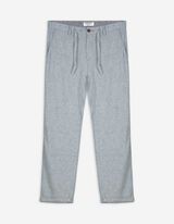 Pantalon chino - Revers cousus au bas des jambes - Vert