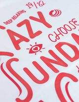 Majica kratkih rukava - Štampanje pozadi - bela