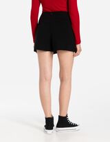 Skort - Viskose-Mix - schwarz