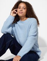 Pullover - Oversized Fit - celeste