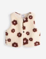 Weste - Teddyfell - Beige