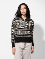 Pleteni pulover - crno