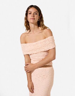 T-Shirt - Spitze - pink