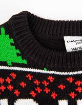 Pleteni pulover - crno