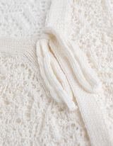 Giacca in maglia - Allacciatura - bianco