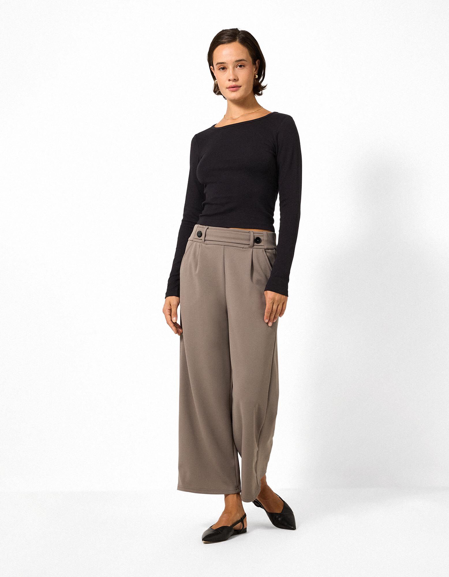 Cropped Shirt - Cropped - Schwarz