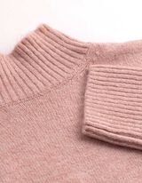 Pullover en tricot - Mockneck - ros&eacute; tendre 