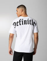 T-shirt - Message imprim&eacute; - blanc